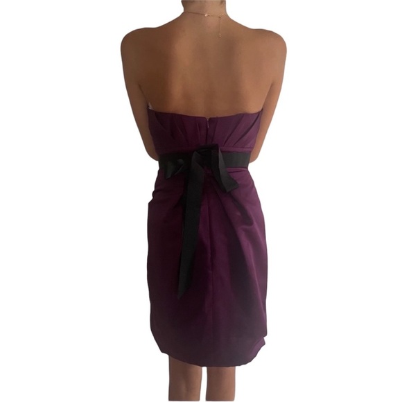 Jovani Strapless Dress Purple - Picture 3 of 3